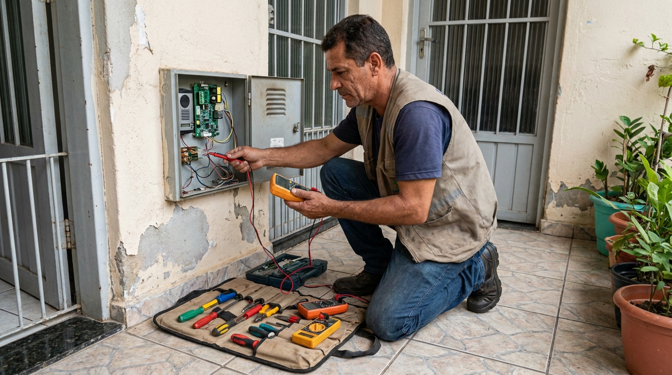 Troca de Fiação de Interfone em Gravataí‑RS